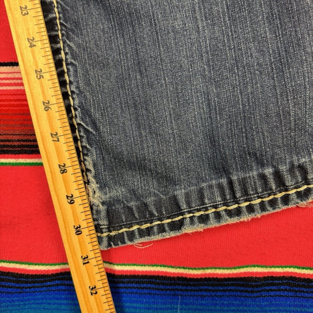 Vintage Y2K Silver Zac Jeans Thick Stitch Fit 31x31 - Picture 4 of 7